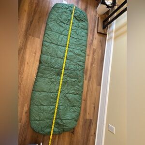 Vintage EMS Mummy Sleeping Bag Green with stuff sack